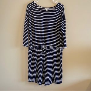 LOFT lounge striped dress
